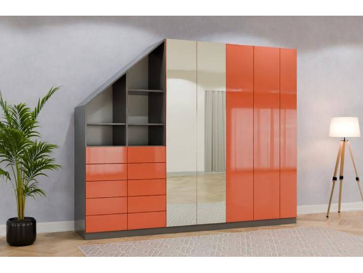 Badezimmerschrank nach Maß RAL 2012 Lachsorange 225x225x623cm Individuell konfigurieren Badezimmerschrank nach Maß RAL 2012 Lachsorange 225x225x623cm Individuell konfigurieren von deinschrank.de