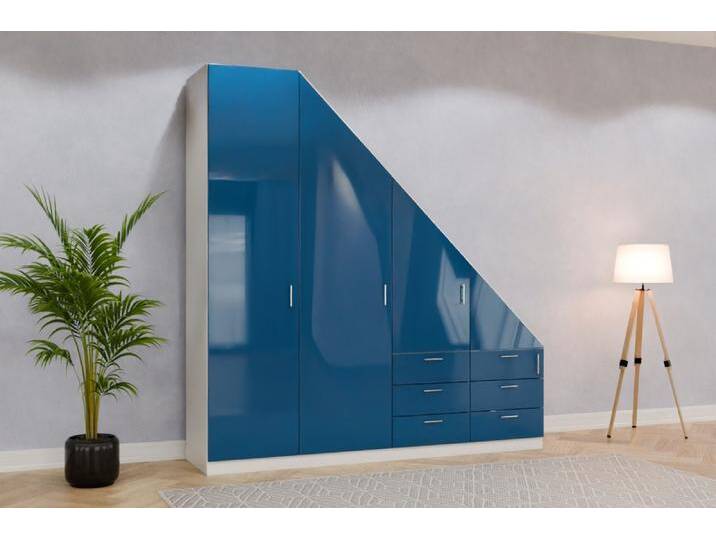 Badezimmerschrank nach Maß RAL 5010 Enzianblau 242x242x579cm Individuell konfigurieren Badezimmerschrank nach Maß RAL 5010 Enzianblau 242x242x579cm Individuell konfigurieren von deinschrank.de