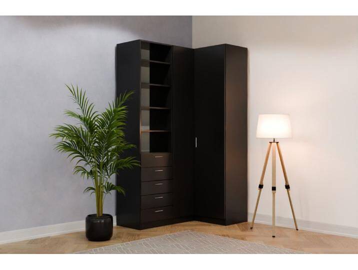 Eckkleiderschrank nach Maß B140xB55xH230cm Individuell konfigurieren von deinschrank.de