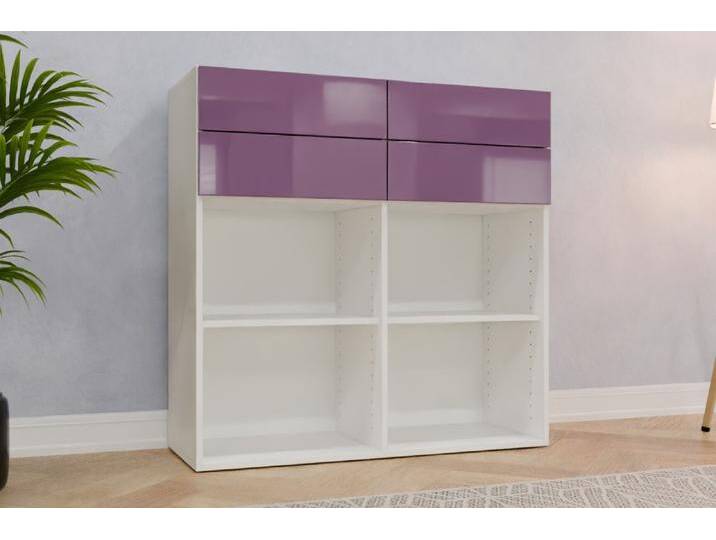 Esszimmerschrank nach Maß - RAL 4001 Rotlila - 115x115x45cm - Individuell konfigurieren von deinschrank.de