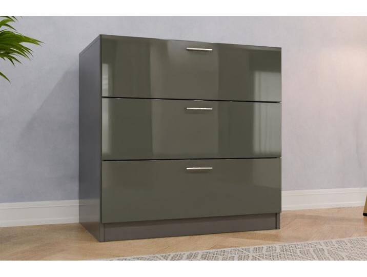 Esszimmerschrank nach Maß - RAL 7010 Zeltgrau - 90x90x57cm - Individuell konfigurieren von deinschrank.de