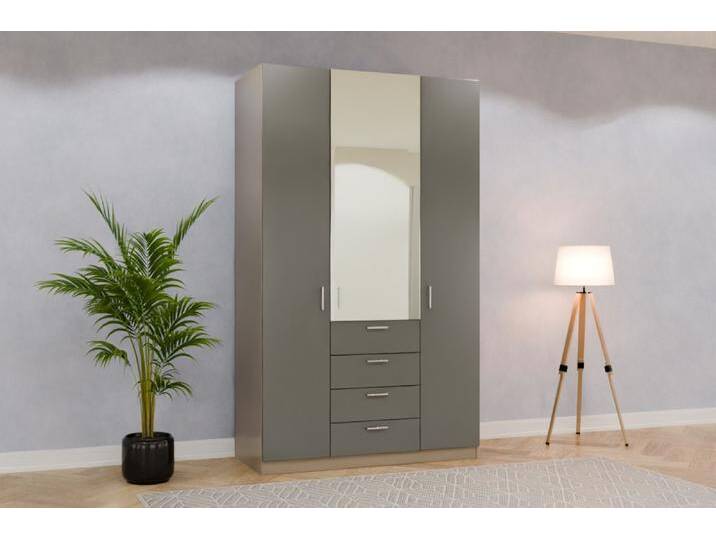 Garderobenschrank mit Spiegel nach Maß RAL 7005 Mausgrau 245x245x653cm Individuell konfigurieren Garderobenschrank mit Spiegel nach Maß RAL 7005 Mausgrau 245x245x653cm Individuell konfigurieren von deinschrank.de