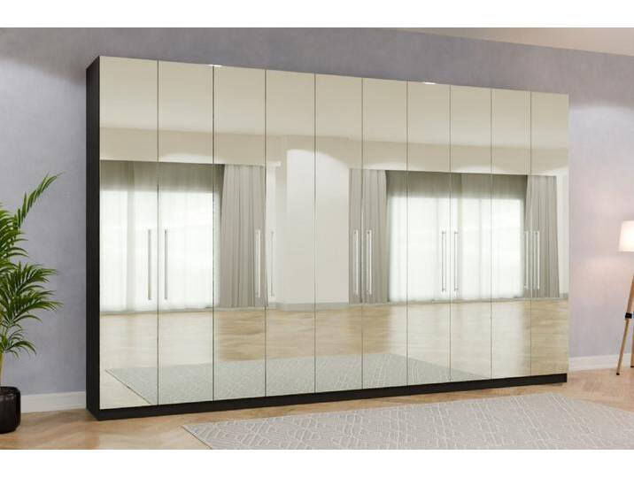 Garderobenschrank mit Spiegel nach Maß RAL 9011 Graphitschwarz 246x246x523cm Individuell konfigurieren Garderobenschrank mit Spiegel nach Maß RAL 9011 Graphitschwarz 246x246x523cm Individuell konfigurieren von deinschrank.de