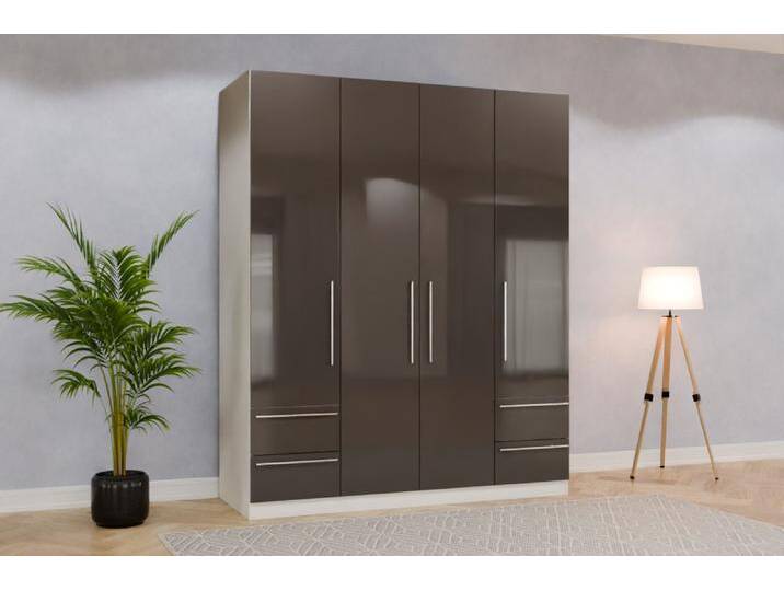Garderobenschrank nach Maß Lackiertes Glas Grau glänzend 241x241x719cm Individuell konfigurieren Garderobenschrank nach Maß Lackiertes Glas Grau glänzend 241x241x719cm Individuell konfigurieren von deinschrank.de