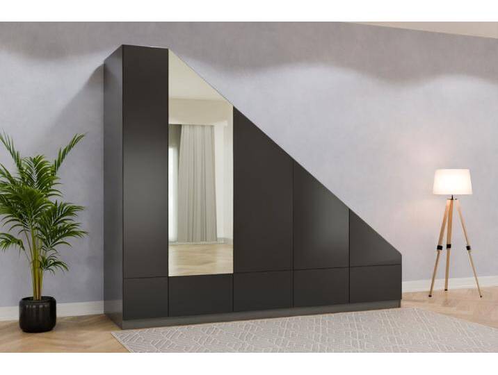 Garderobenschrank nach Maß RAL 9011 Graphitschwarz 239x239x823cm Individuell konfigurieren Garderobenschrank nach Maß RAL 9011 Graphitschwarz 239x239x823cm Individuell konfigurieren von deinschrank.de