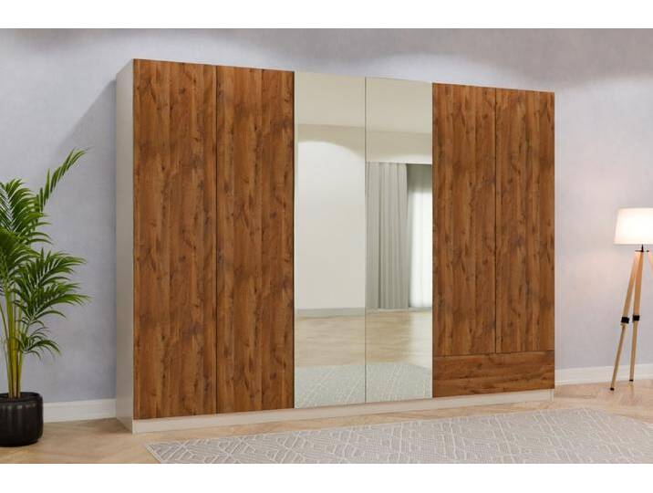 Kleiderschrank mit Spiegel nach Maß Balkeneiche 220x220x573cm Individuell konfigurieren Kleiderschrank mit Spiegel nach Maß Balkeneiche 220x220x573cm Individuell konfigurieren von deinschrank.de