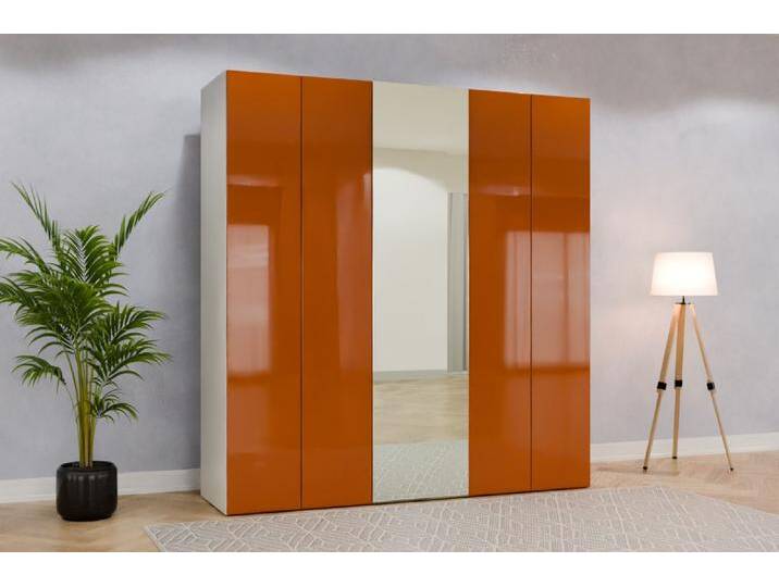 Kleiderschrank mit Spiegel nach Maß RAL 8023 Orangebraun 226x226x803cm Individuell konfigurieren Kleiderschrank mit Spiegel nach Maß RAL 8023 Orangebraun 226x226x803cm Individuell konfigurieren von deinschrank.de