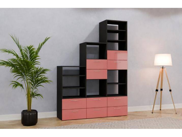 Raumteiler Regal nach Maß RAL 3014 Altrosa 210x210x419cm Individuell konfigurieren von deinschrank.de