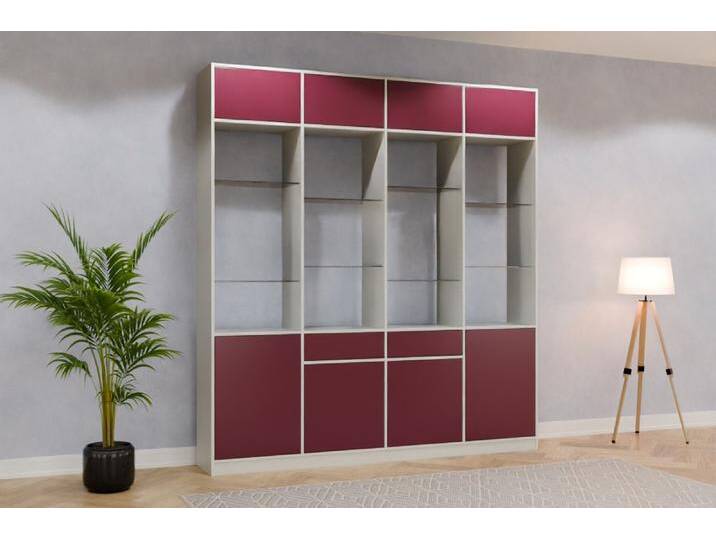 Raumteiler Regal nach Maß RAL 4004 Bordeauxviolett 260x260x400cm Individuell konfigurieren Raumteiler Regal nach Maß RAL 4004 Bordeauxviolett 260x260x400cm Individuell konfigurieren von deinschrank.de
