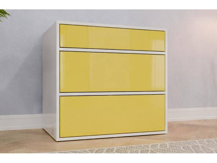 Standcontainer nach Maß - RAL 1016 Schwefelgelb - 78x78x60cm - Individuell konfigurieren von deinschrank.de