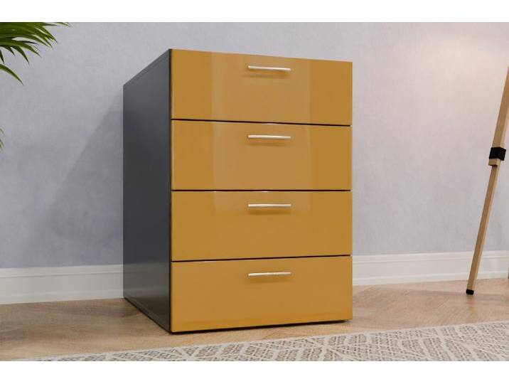 Standcontainer nach Maß - RAL 1024 Ockergelb - 77x77x72cm - Individuell konfigurieren Standcontainer nach Maß - RAL 1024 Ockergelb - 77x77x72cm - Individuell konfigurieren von deinschrank.de