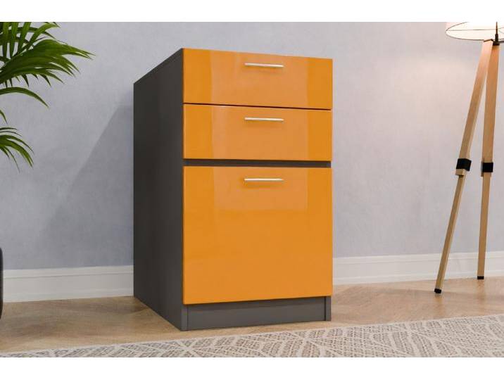 Standcontainer nach Maß - RAL 1033 Dahliengelb - 85x85x77cm - Individuell konfigurieren Standcontainer nach Maß - RAL 1033 Dahliengelb - 85x85x77cm - Individuell konfigurieren von deinschrank.de