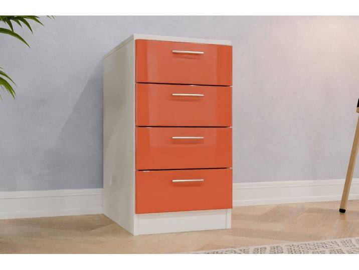 Standcontainer nach Maß - RAL 2012 Lachsorange - 75x75x57cm - Individuell konfigurieren von deinschrank.de