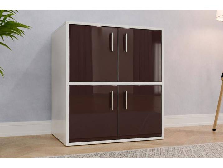 Standcontainer nach Maß - RAL 3007 Schwarzrot - 90x90x60cm - Individuell konfigurieren von deinschrank.de