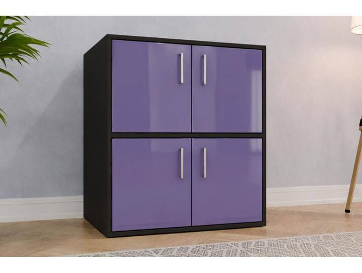 Standcontainer nach Maß - RAL 4005 Blaulila - 90x90x60cm - Individuell konfigurieren von deinschrank.de