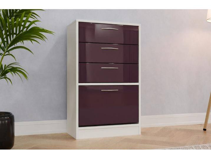 Standcontainer nach Maß - RAL 4007 Purpurviolett - 100x100x34cm - Individuell konfigurieren von deinschrank.de