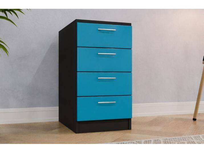 Standcontainer nach Maß - RAL 5012 Lichtblau - 75x75x57cm - Individuell konfigurieren von deinschrank.de