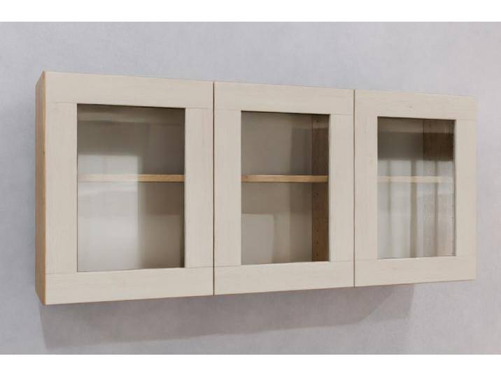 Wohnzimmer Hängeschrank nach Maß - Pinie gekälkt - 58x58x28cm - Individuell konfigurieren von deinschrank.de