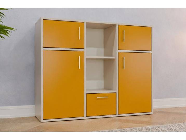 Wohnzimmer Highboard nach Maß RAL 1005 Honiggelb 100x100x360cm Individuell konfigurieren Wohnzimmer Highboard nach Maß RAL 1005 Honiggelb 100x100x360cm Individuell konfigurieren von deinschrank.de