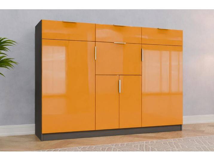 Wohnzimmer Highboard nach Maß RAL 1033 Dahliengelb 130x130x469cm Individuell konfigurieren Wohnzimmer Highboard nach Maß RAL 1033 Dahliengelb 130x130x469cm Individuell konfigurieren von deinschrank.de