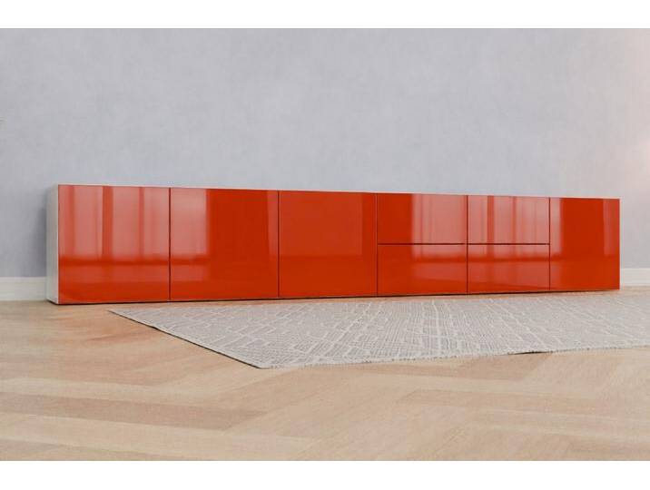 Wohnzimmer Lowboard nach Maß RAL 2002 Blutorange 57x57x479cm Individuell konfigurieren Wohnzimmer Lowboard nach Maß RAL 2002 Blutorange 57x57x479cm Individuell konfigurieren von deinschrank.de