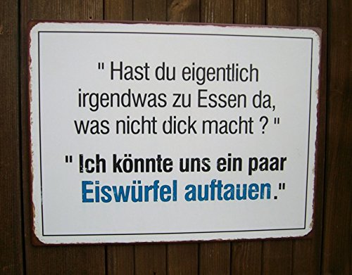 deko-impression Metallschild Spruch Ich könnte Uns EIN Paar Eiswürfel ... 35x27cm deko-impression Metallschild Spruch Ich könnte Uns EIN Paar Eiswürfel ... 35x27cm von deko-impression