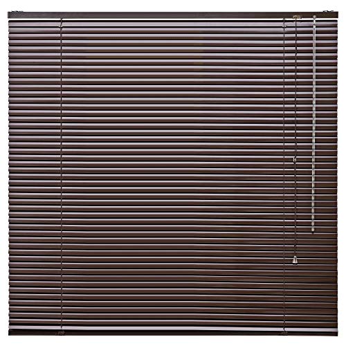 Alu Jalousie Aluminium Jalousette Klemmfix ohne Bohren Tür Fenster Rollo Lamellen Vorhang 10 Farben Breite 50 cm bis 240 cm Länge 130 cm 160 cm 220 cm Metall Klemmträger (60 x 160 cm Braun Mocca) von deko-raumshop