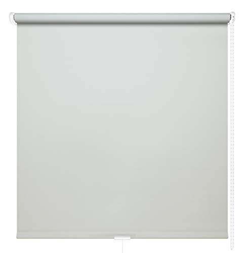 Kettenzugrollo Seitenzugrollo Fenster Rollo 13 Farben Breite 60 - 220 cm Länge 180 und 230 cm blickdicht halbtransparent lichtdurchlässig Sonnenschutz Blendschutz (Größe 220 x 180 cm Farbe Grau) von deko-raumshop