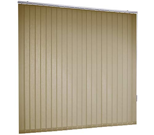 Lamellenvorhang Vertikaljalousie Beige Lamellenbreite 127 mm Lamellen Rollo Breite 100 bis 250 cm Länge 150 bis 250 cm Vorhang Schiebevorhang Streifenvorhang Blickdicht halbtransparent (200 x 165 cm) Lamellenvorhang Vertikaljalousie Beige Lamellenbreite 127 mm Lamellen Rollo Breite 100 bis 250 cm Länge 150 bis 250 cm Vorhang Schiebevorhang Streifenvorhang Blickdicht halbtransparent (200 x 165 cm) von deko-raumshop