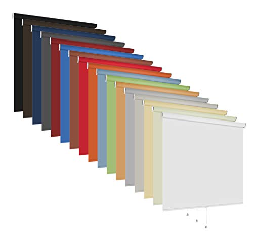Springrollo Mittelzugrollo Schnapprollo Rollo 60-240 cm breit 150 cm hoch Stoff lichtdurchlässig blickdicht Wandmontage Deckenmontage Sonnenschutz Sichtschutz (Größe 110 x 150 cm / Farbe Anthrazit) Springrollo Mittelzugrollo Schnapprollo Rollo 60-240 cm breit 150 cm hoch Stoff lichtdurchlässig blickdicht Wandmontage Deckenmontage Sonnenschutz Sichtschutz (Größe 110 x 150 cm / Farbe Anthrazit) von deko-raumshop
