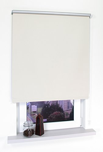 deko-raumshop Thermorollo Verdunkelungsrollo Kettenzugrollo Seitenzugrollo Rollo Beige Breite 60-200 cm Länge 180 cm Thermo Vorhang lichtundurchlässig Alu Beschichtung Hitzeschutz (182 x 180 cm) von deko-raumshop
