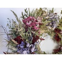 Kranz Natur Türkranz Tischkranz Gräser Hortensien von dekoblumenwerkstatt