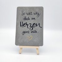 Trauergeschenk "Im Herzen Ganz Nah" | Beton Trauerstein Grabschmuck Kondolenzschreiben Trauergeschenk "Im Herzen Ganz Nah" | Beton Trauerstein Grabschmuck Kondolenzschreiben von dekodings
