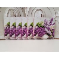 6Er-Set Untersetzer „Flieder" - Glasuntersetzer Kork Shabby Chic Landhaus 6Er-Set Untersetzer „Flieder" - Glasuntersetzer Kork Shabby Chic Landhaus von dekodreamswolf