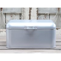 Brotkasten - Brotdose Aufbewahrungsbox Silber Breite 31 cm von dekodreamswolf