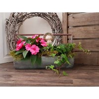Pflanzschale Mit Henkel Aus Zink - Breite 45 cm von dekodreamswolf