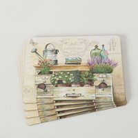 Tischsets "Jardin Paris" - 4-Teilig Korkeiche/Mdf Platzsets Shabby Chic Landhaus Tischsets "Jardin Paris" - 4-Teilig Korkeiche/Mdf Platzsets Shabby Chic Landhaus von dekodreamswolf