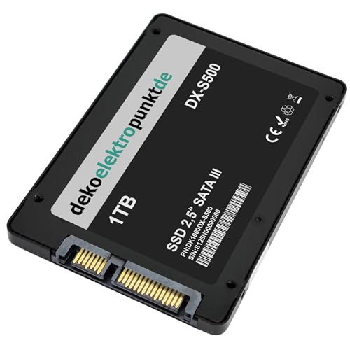dekoelektropunktde 1TB SSD Festplatte passend für HP-Compaq Pavilion 15-da1008nk, Alternatives Ersatzteil 2,5" Zoll SATA3 von dekoelektropunktde