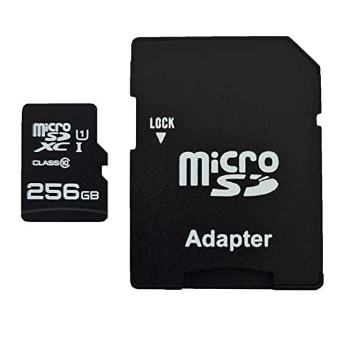 dekoelektropunktde 256GB MicroSDXC Speicherkarte mit Adapter Class 10 kompatibel für Samsung L83T WB510 PL51 Star von dekoelektropunktde