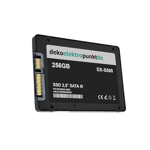 256GB SSD Festplatte passend für Asus K53SU-SX071D K53SV K53SV-3C K53SV-3D K53SV-SO976V, Alternative Komponente von dekoelektropunktde
