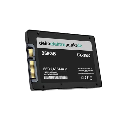 dekoelektropunktde 256GB SSD Festplatte passend für HP dv2010 dv7-4140 dv2505 dv2904 dv7-1134us dv7-2040 von dekoelektropunktde