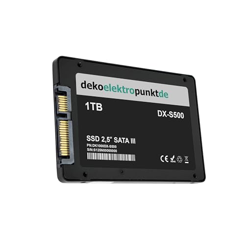 1TB SSD Festplatte passend für Asus G74SX-TZ136V G74SX-TZ211V G74SX-TZ227V, Alternative Komponente von dekoelektropunktde