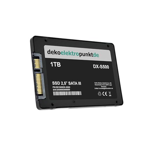 dekoelektropunktde 1TB SSD Festplatte passend für Compaq Presario CQ20-301 V6703 CQ41-221 CQ60-316 V3518 von dekoelektropunktde