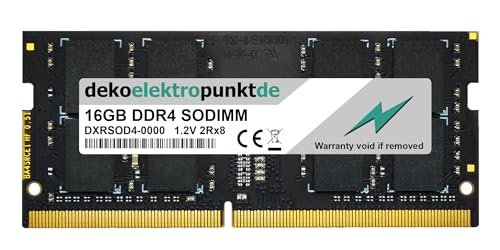dekoelektropunktde 16GB RAM Speicher passend für HP 15-db0907ng DDR4 SO-DIMM PC4-17000 2133MHz von dekoelektropunktde