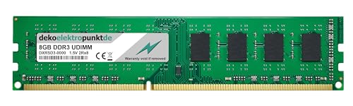 dekoelektropunktde 8GB RAM Speicher passend für Jetway HA16, Arbeitsspeicher UDIMM DDR3 PC3 von dekoelektropunktde