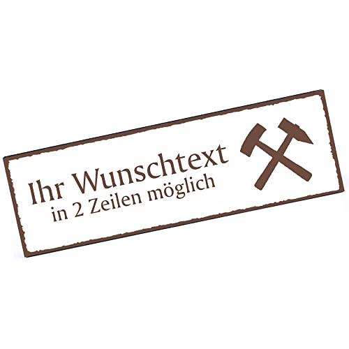 Türschild Bergbau Bergmann Zeichen Namensschild personalisiert mit Gravur- 150mm x 50mm - selbstklebend Türschild Bergbau Bergmann Zeichen Namensschild personalisiert mit Gravur- 150mm x 50mm - selbstklebend von dekolando