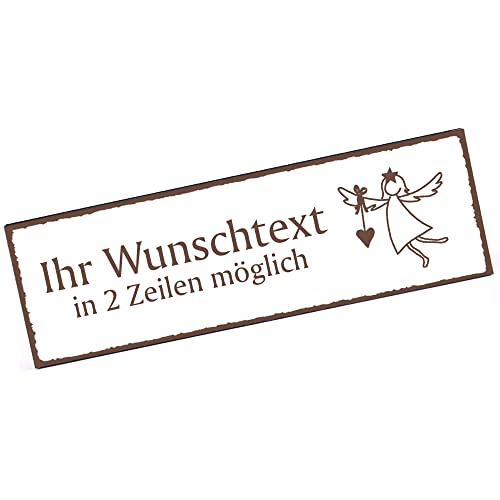 Türschild Engel Schutzengel mit Herz Namensschild personalisiert mit Gravur- 150mm x 50mm - selbstklebend Türschild Engel Schutzengel mit Herz Namensschild personalisiert mit Gravur- 150mm x 50mm - selbstklebend von DEKOLANDO
