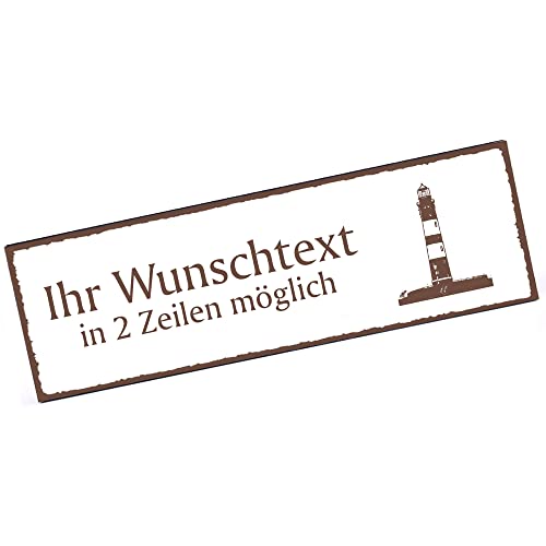 Türschild Insel Amrum Leuchtturm Namensschild personalisiert mit Gravur- 150mm x 50mm - selbstklebend Türschild Insel Amrum Leuchtturm Namensschild personalisiert mit Gravur- 150mm x 50mm - selbstklebend von DEKOLANDO