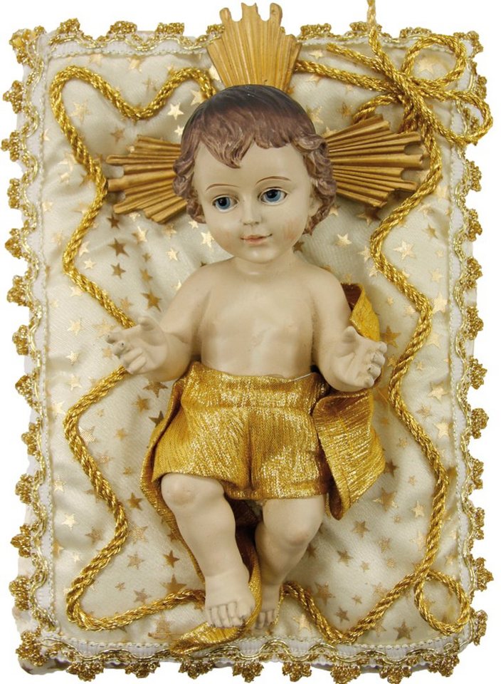 dekoprojekt Dekofigur Heiligenfigur Jesuskind auf Kissen, creme von dekoprojekt