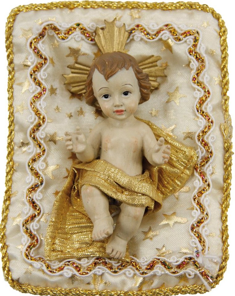 dekoprojekt Dekofigur Heiligenfigur Jesuskind auf Kissen, creme von dekoprojekt